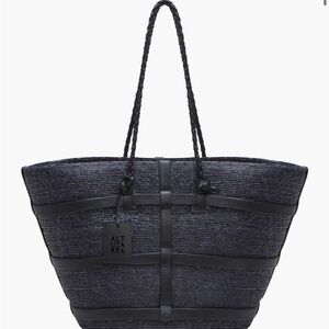 Altuzarra Navy and Black Woven Tote